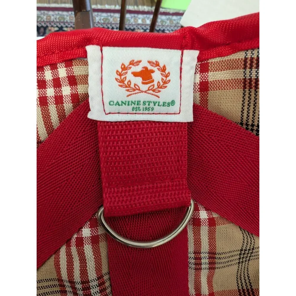 Canine Styles Plaid Dog Coat Size 26 Sherpa Lined Adjustable Straps Large Breed
